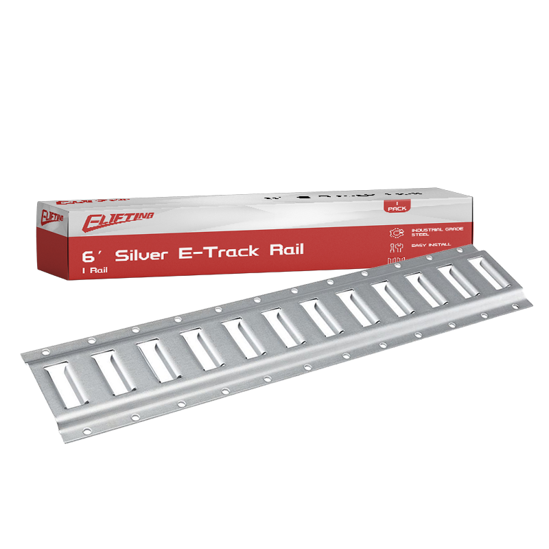 1 paquete Galvanized Horizontal E Track Ting-Down Rail